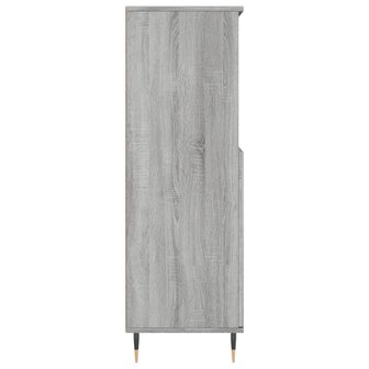 Hoge kast 60x36x110 cm bewerkt hout grijs sonoma eikenkleurig 7