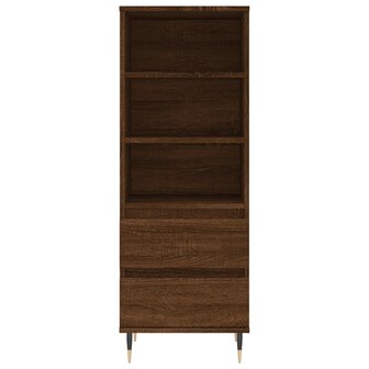 Hoge kast 40x36x110 cm bewerkt hout bruineiken 5