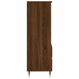 Hoge kast 40x36x110 cm bewerkt hout bruineiken 7