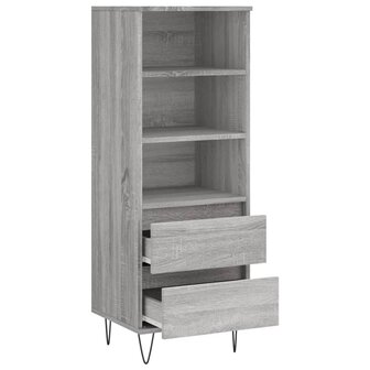 Hoge kast 40x36x110 cm bewerkt hout grijs sonoma 6