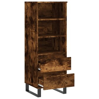 Hoge kast 40x36x110 cm bewerkt hout gerookt eiken 6