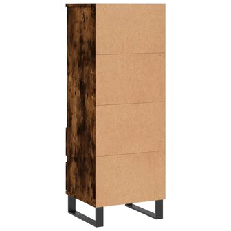 Hoge kast 40x36x110 cm bewerkt hout gerookt eiken 8