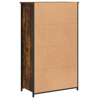 Hoge kast 62x32x103,5 cm bewerkt hout gerookt eikenkleurig 7