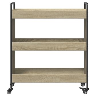 Keukentrolley 70x30x82 cm bewerkt hout sonoma eikenkleurig 7