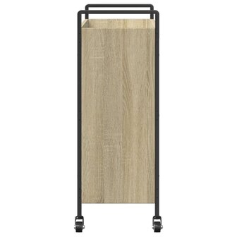 Keukentrolley 70x30x82 cm bewerkt hout sonoma eikenkleurig 8