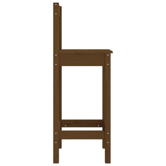 Barstoelen 2 st 40x41,5x112 cm massief grenenhout honingbruin 5