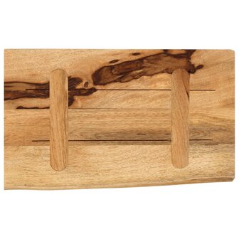 Tafelblad met natuurlijke rand 50x20x2,5 cm massief mangohout 5