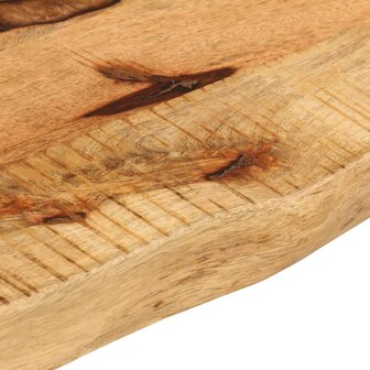 Tafelblad met natuurlijke rand 50x20x3,8 cm massief mangohout 7