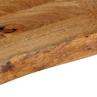 Tafelblad met natuurlijke rand 50x20x2,5 cm massief mangohout 7