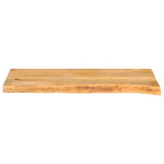 Tafelblad met natuurlijke rand 80x20x2,5 cm massief mangohout 3