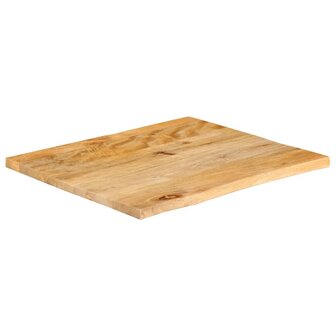 Tafelblad met natuurlijke rand 40x40x2,5 cm massief mangohout 2