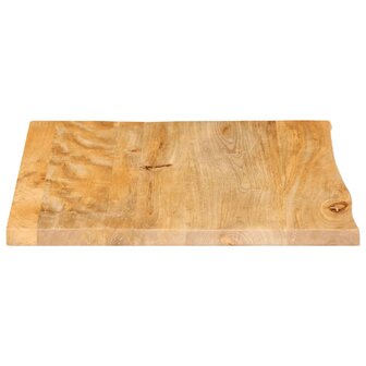 Tafelblad met natuurlijke rand 40x40x2,5 cm massief mangohout 4