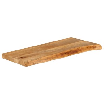 Tafelblad met natuurlijke rand 80x20x3,8 cm massief mangohout 2