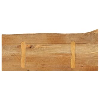 Tafelblad met natuurlijke rand 80x20x3,8 cm massief mangohout 5