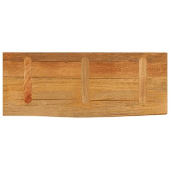 Tafelblad met natuurlijke rand 90x20x3,8 cm massief mangohout 5