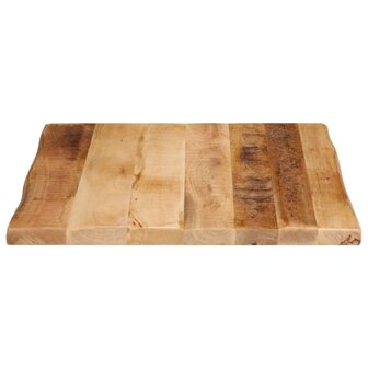 Tafelblad met natuurlijke rand 40x40x2,5 cm massief mangohout 4