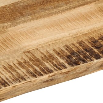 Tafelblad met natuurlijke rand 40x40x2,5 cm massief mangohout 7