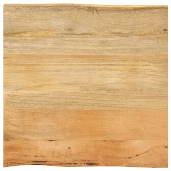 Tafelblad met natuurlijke rand 40x40x3,8 cm massief mangohout 1