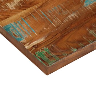 Tafelblad rechthoekig 40x20x2,5 cm massief gerecycled hout 6