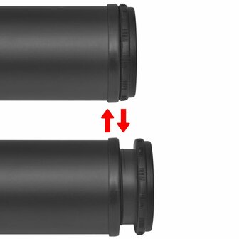 Tafelpoten in hoogte verstelbaar zwart 1100 mm 4 st 3