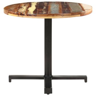 Bistrotafel rond &Oslash; 80x75 cm massief gerecycled hout 2