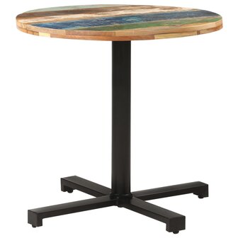 Bistrotafel rond &Oslash; 80x75 cm massief gerecycled hout 10