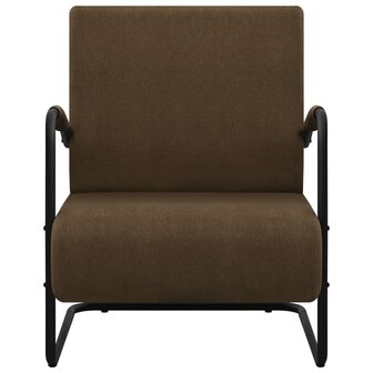 Fauteuil stof donkerbruin 2