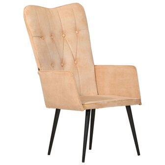 Fauteuil canvas cr&egrave;mekleurig 9