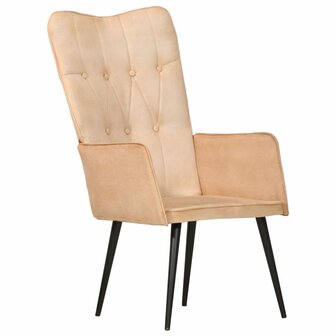 Fauteuil canvas cr&egrave;mekleurig 12