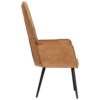 Fauteuil canvas bruin 3