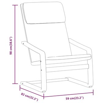 Relaxstoel stof cr&egrave;mekleurig 9