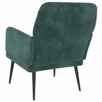 Fauteuil 62x79x79 cm fluweel donkergroen 5