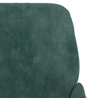 Fauteuil 62x79x79 cm fluweel donkergroen 6