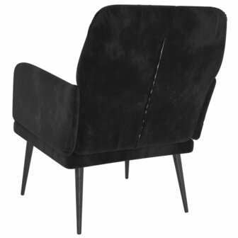 Fauteuil 62x79x79 cm fluweel zwart 5