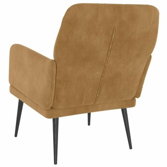 Fauteuil 62x79x79 cm fluweel bruin 5