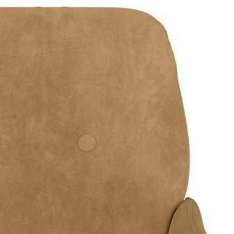 Fauteuil 62x79x79 cm fluweel bruin 6