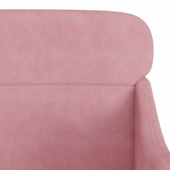 Fauteuil 63x76x80 cm fluweel roze 6