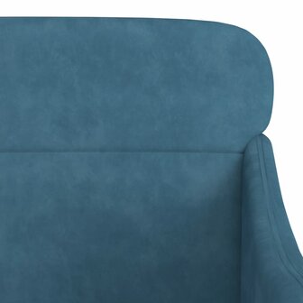 Fauteuil 63x76x80 cm fluweel blauw 6