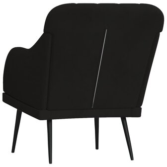 Fauteuil 63x76x80 cm fluweel zwart 5