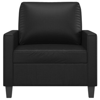 Fauteuil 60 cm kunstleer zwart 3