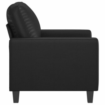 Fauteuil 60 cm kunstleer zwart 4