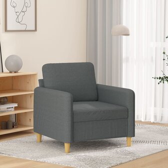 Fauteuil 60 cm stof donkergrijs 1