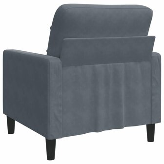 Fauteuil 60 cm fluweel donkergrijs 6