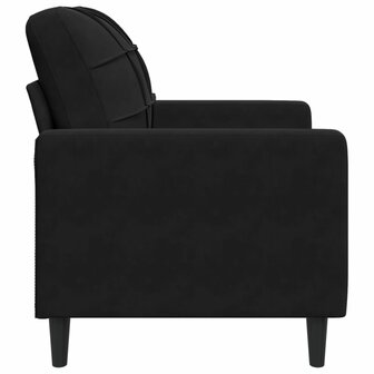 Fauteuil 60 cm fluweel zwart 5