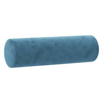 Sierkussens 2 st 15x50 cm fluweel blauw 3