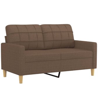 2-delige Loungeset met kussens stof bruin 3