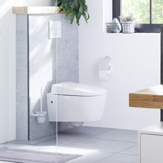 Kleine Wolke Toiletrolhouder met deksel Apollo aluminium 3