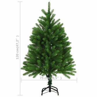 Kunstkerstboom met levensechte naalden 120 cm groen 7