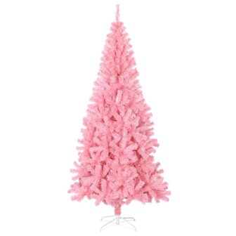 Kunstkerstboom met standaard 180 cm PVC roze 2