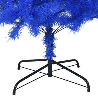 Kunstkerstboom met standaard 210 cm PVC blauw 5